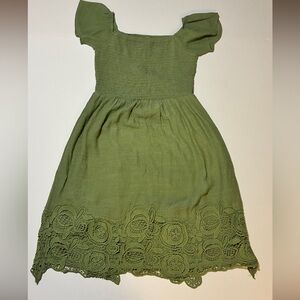 L love Midi Dress with Lace Hem